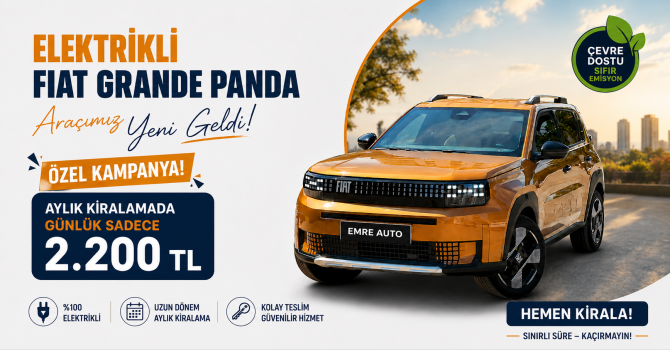 Fiat Grande Panda Artık Emre Auto’da!